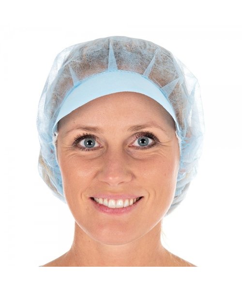 HygoNorm Filet à cheveux bouffant Light avec visière PP, bleu