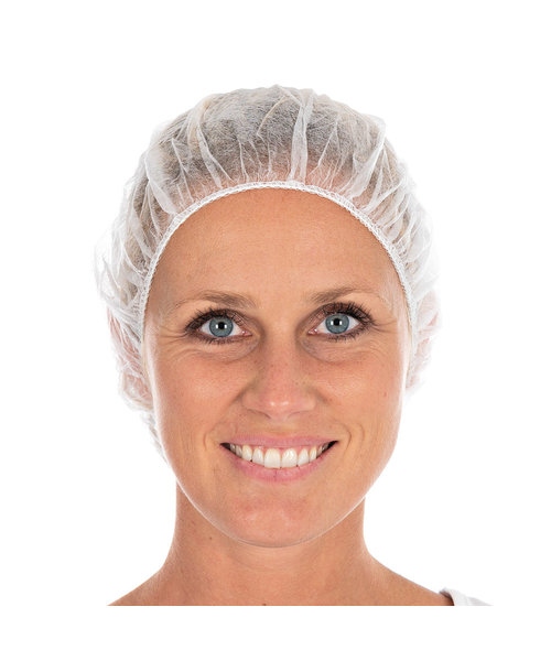 HygoNorm Filet à cheveux bouffant Bettina Eco PP, blanc (53 cm)