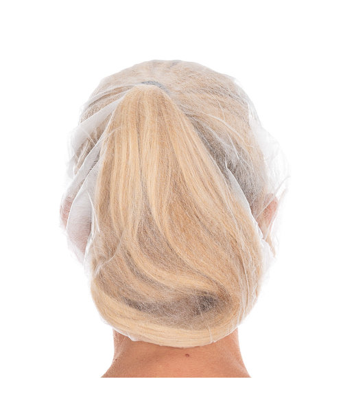 HygoNorm Filet à cheveux bouffant Bettina Eco PP, blanc (53 cm)