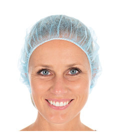 Bouffant haarnetje Bettina Eco PP, blauw