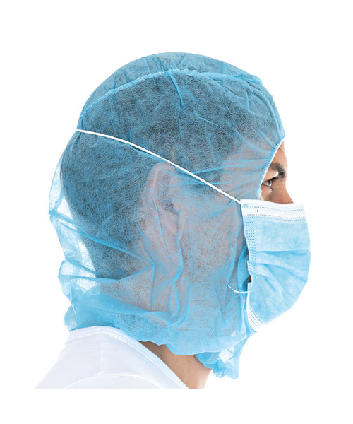 HygoStar Cagoule Astro avec masque buccal à 3 couches en PP, bleu