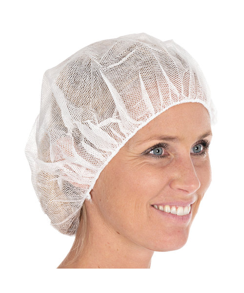 HygoStar Filet à cheveux bouffant en viscose, perforé, blanc