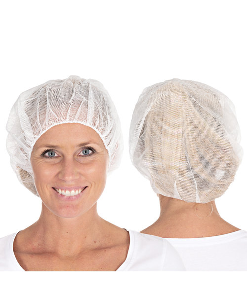 HygoStar Filet à cheveux bouffant en viscose, perforé, blanc