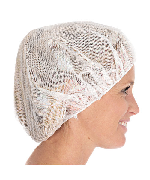 HygoStar Filet à cheveux bouffant en viscose, perforé, blanc