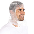 HygoNorm Bonnet Astro « Eco » avec masque buccal à deux couches en polypropylène, blanc