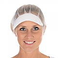 HygoStar Filet à cheveux en nylon avec visière Honeycomb, blanc