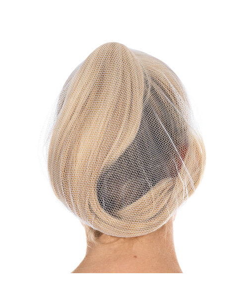 HygoStar Filet à cheveux en nylon avec visière Honeycomb, blanc