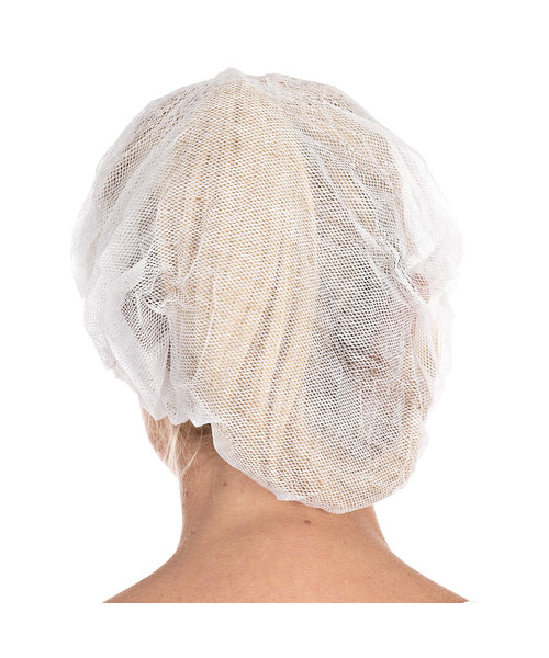 HygoStar Filet à cheveux bouffant avec visière en viscose, blanc