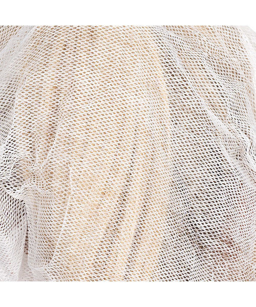 HygoStar Filet à cheveux bouffant avec visière en viscose, blanc