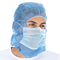 HygoStar Bonnet Astro avec masque buccal à deux couches SMS, bleu