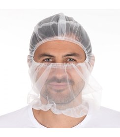 Astro haarmuts 'Micromesh' nylon, wit