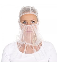 Bonnet Astro « Micromesh » avec cape en nylon, blanc