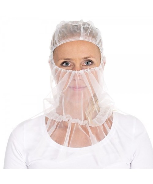 Bonnet Astro « Micromesh » avec cape en nylon, blanc