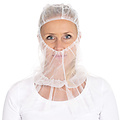 Bonnet Astro « Micromesh » avec cape en nylon, blanc