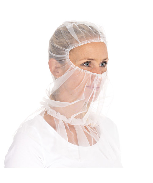 Bonnet Astro « Micromesh » avec cape en nylon, blanc