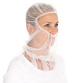 Bonnet Astro « Micromesh » avec cape en nylon, blanc