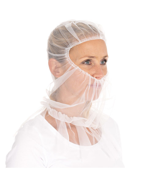 Bonnet Astro « Micromesh » avec cape en nylon, blanc