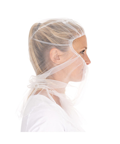 Bonnet Astro « Micromesh » avec cape en nylon, blanc