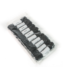 Lacets Sixton 130 cm, noir (10 paires)