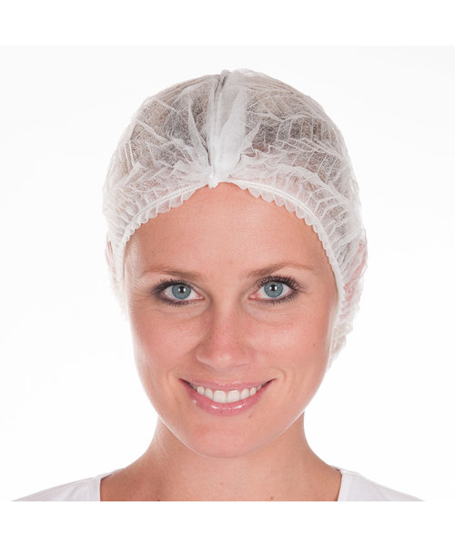 HygoStar Filet à cheveux Clip Cap détectable PP, 50 cm, blanc