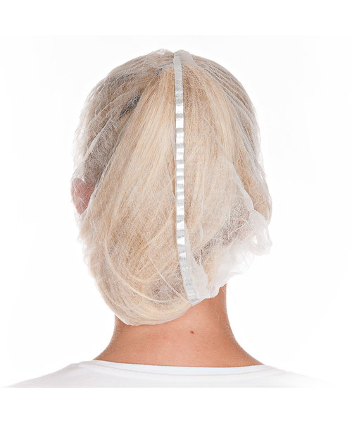 HygoStar Filet à cheveux Clip Cap détectable PP, 50 cm, blanc
