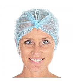 Filet à cheveux Clip Cap détectable PP, 60 cm, bleu