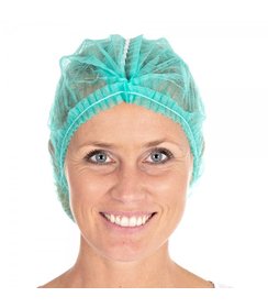 Filet à cheveux Clip Cap détectable PP, 50 cm, vert