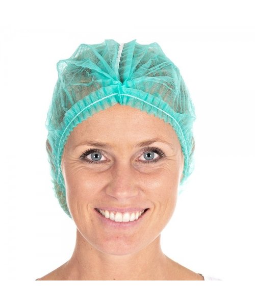 HygoStar Filet à cheveux Clip Cap détectable PP, 50 cm, vert