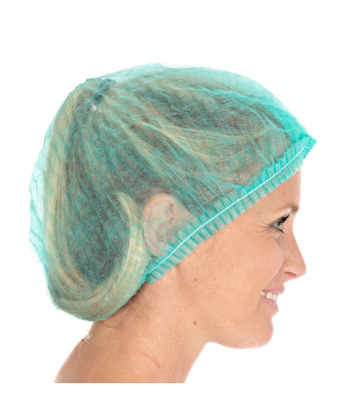 HygoStar Filet à cheveux Clip Cap détectable PP, 50 cm, vert