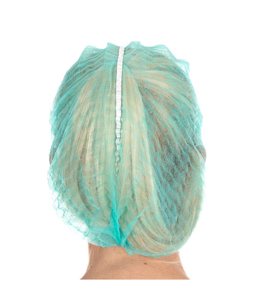 HygoStar Filet à cheveux Clip Cap détectable PP, 50 cm, vert