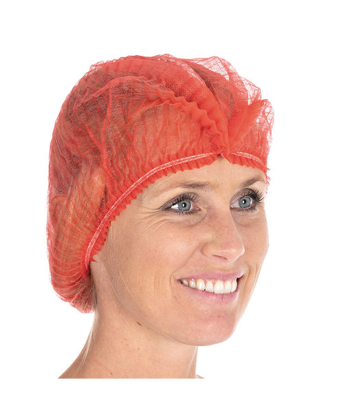 HygoStar Filet à cheveux Clip Cap détectable PP, 50 cm, rouge