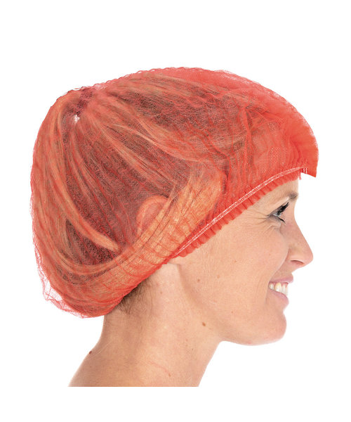 HygoStar Filet à cheveux Clip Cap détectable PP, 50 cm, rouge