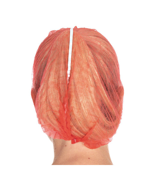 HygoStar Filet à cheveux Clip Cap détectable PP, 50 cm, rouge