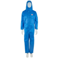 3M Combinaison 3M 4532+ type 5/6 SSMMS résistante à l'huile, manchette, bleue / boîte de 20 pièces