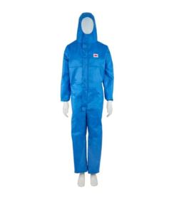 Combinaison 3M 4532+ type 5/6 SSMMS résistante à l'huile, manchette, bleue