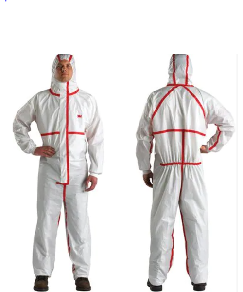 3M Combinaison 3M 4565 type 4/5/6 laminée, poignets, blanche / boîte de 20 pièces