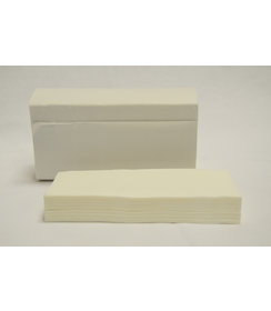 Vouwhanddoekje wit cellulose/ 20.6 x 32 cm, 2-laags