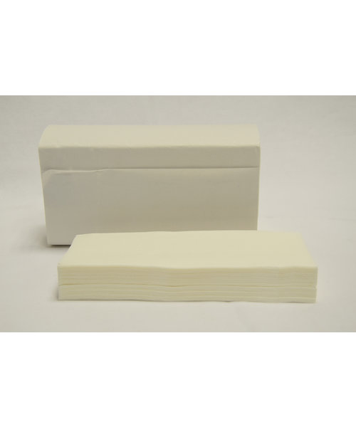 Bewima Vouwhanddoekje wit cellulose/ 20.6 x 32 cm, 2-laags