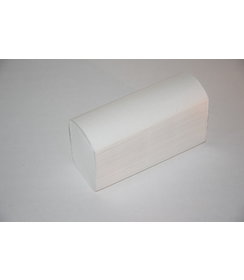 Vouwhanddoekje wit cellulose/ 20.6 x 24 cm, 2 laags