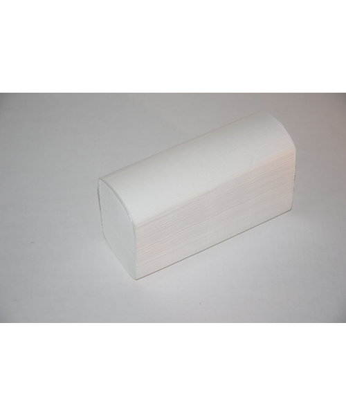 Bewima Serviette pliée blanche en cellulose / 20,6 x 24 cm, 2 couches