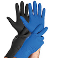 HygoStar Gants en nitrile POWER GRIP LONG sans poudre, couleur bleue