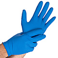 HygoStar Gants en nitrile POWER GRIP sans poudre, couleur bleue