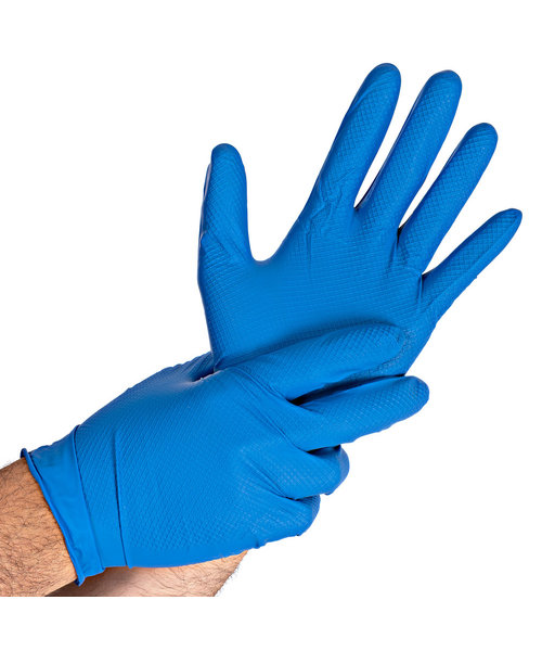 HygoStar Nitril handschoenen POWER GRIP poedervrij blauw