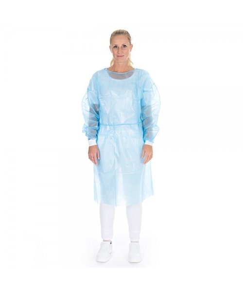 HygoStar Toga en PP/PE avec cordons au cou et aux poignets, bleu