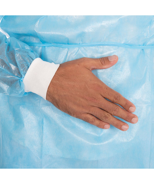 HygoStar Toga en PP/PE avec cordons au cou et aux poignets, bleu