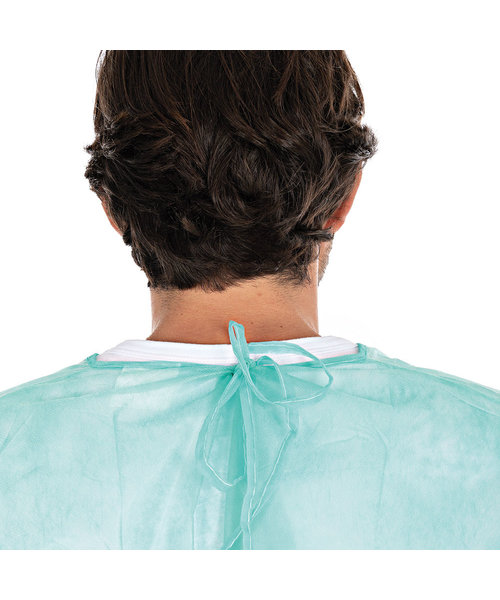 HygoStar Toga en PP/PE avec cordons au cou et aux poignets, vert