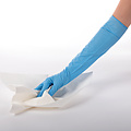 HygoStar Gants en nitrile EXTRA SAFE SUPERLONG (50 cm) - Bleu