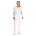 HygoStar Blouse pour patients avec élastiques PP, blanche