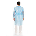 HygoStar Blouse médicale PP, entièrement laminée (120 x 140 cm), bleue
