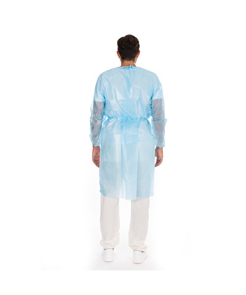 HygoStar Medische jas PP, volledig gelamineerd (120 x 140 cm) blauw